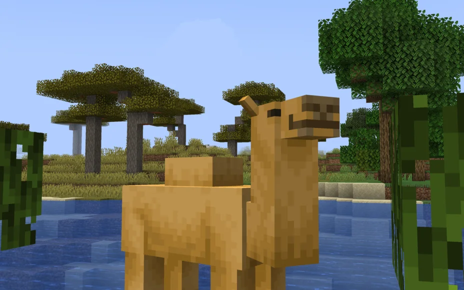 A camel in Minecraft