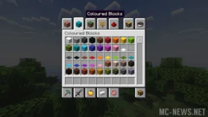 The reorganized creative inventory in Minecraft